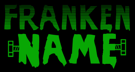 Franken Name Logo